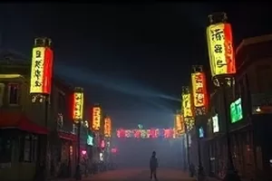 科幻短片《荒原信号》封面，荒漠中的天线阵列