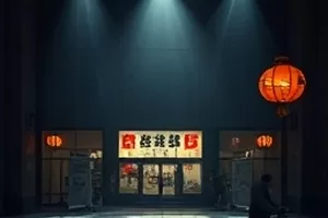 悬疑剧集《雾港来信》封面，夜色码头与灯塔光束